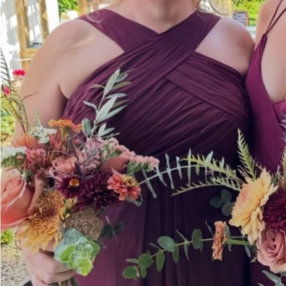 Azazie Burgundy Dress